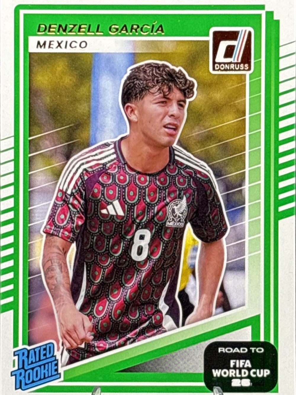 Panini Donruss Denzell Garcia Rated Rookie Soccer Card